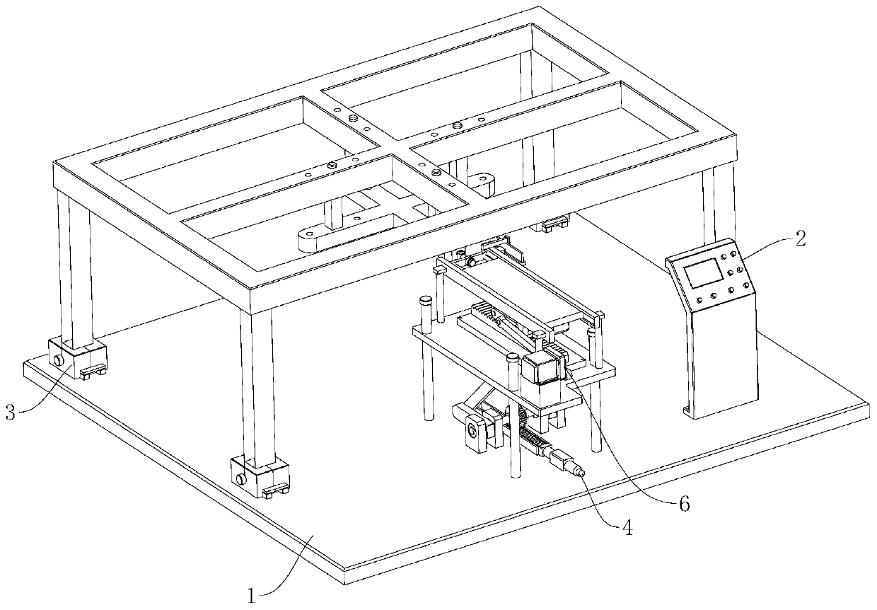 Work control method of steel frame anti-seismic detection equipment