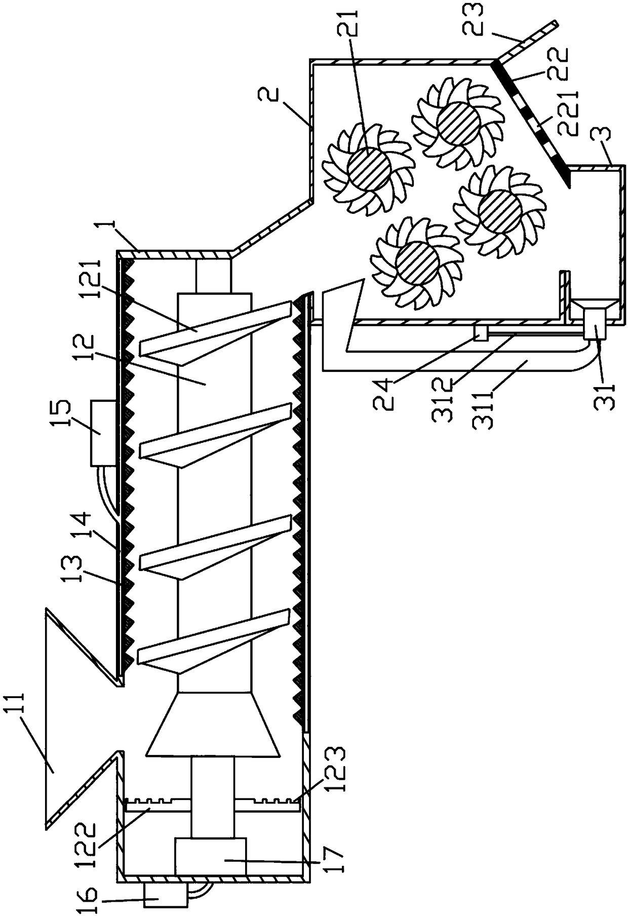 Waste tire pulverizer