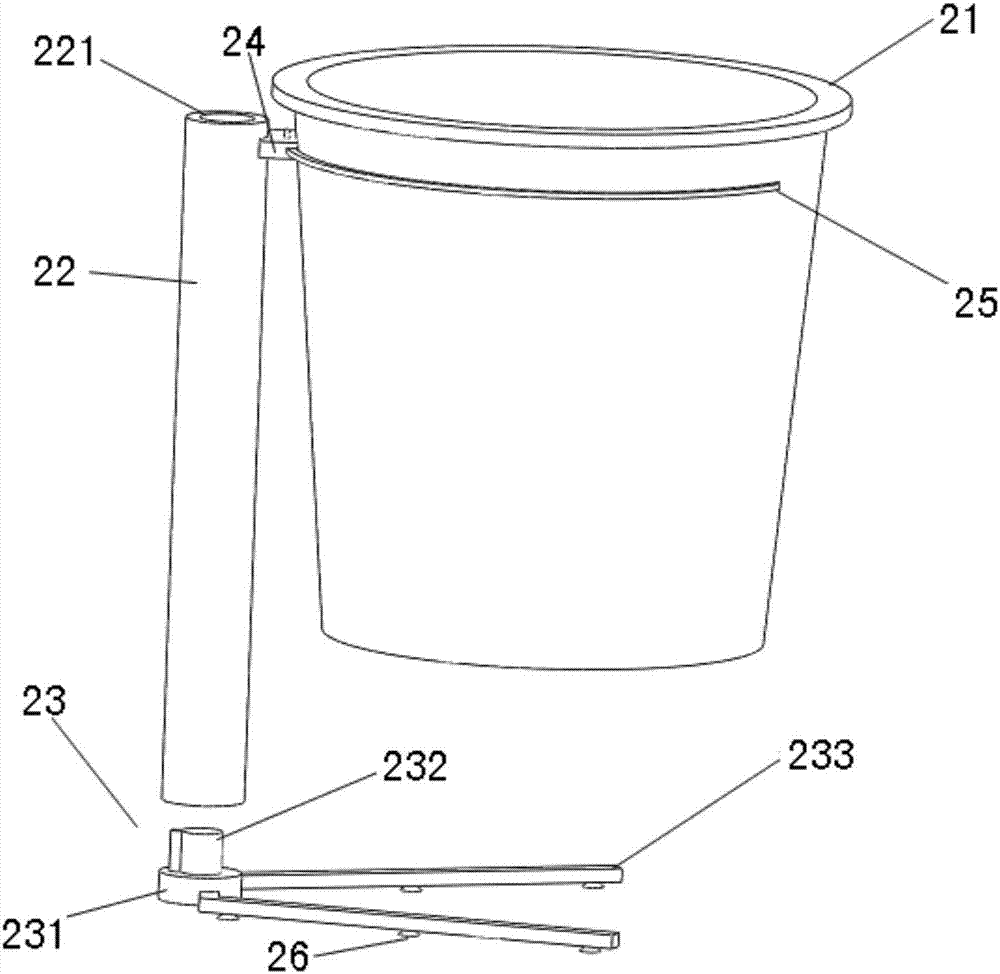 Automatic garbage packaging device having walking assisting function