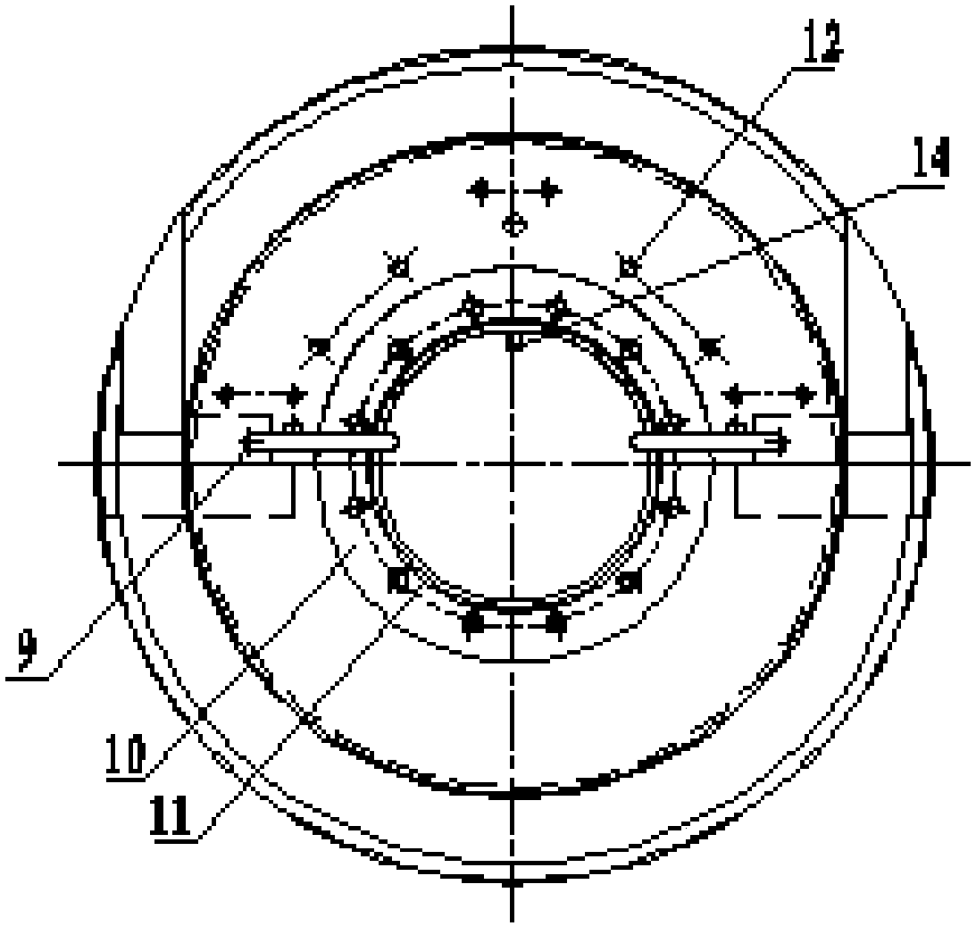 Integrated liquid rocket engine high-speed turbo pump rotor dynamic characteristics test device