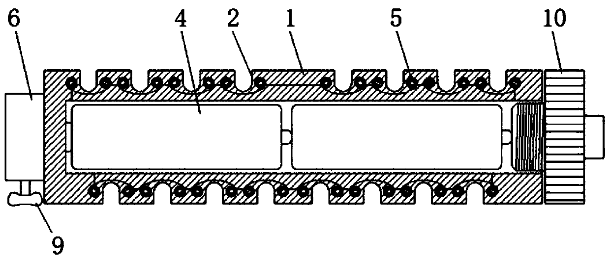 Operating room infusion heat-preservation nursing device for heating infusion tube