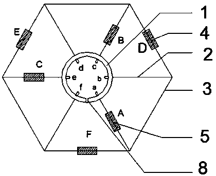 Tunnel secondary lining pre-embedded pressure sensing network structure and monitoring method thereof