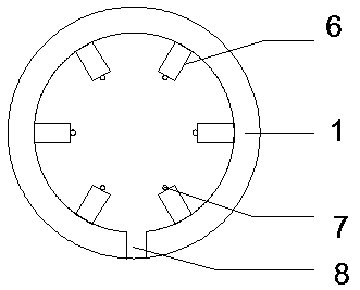 Tunnel secondary lining pre-embedded pressure sensing network structure and monitoring method thereof