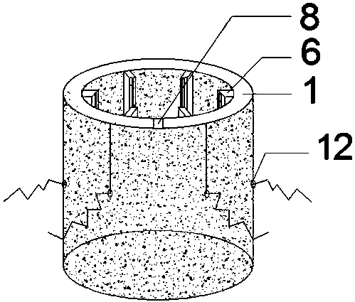 Tunnel secondary lining pre-embedded pressure sensing network structure and monitoring method thereof