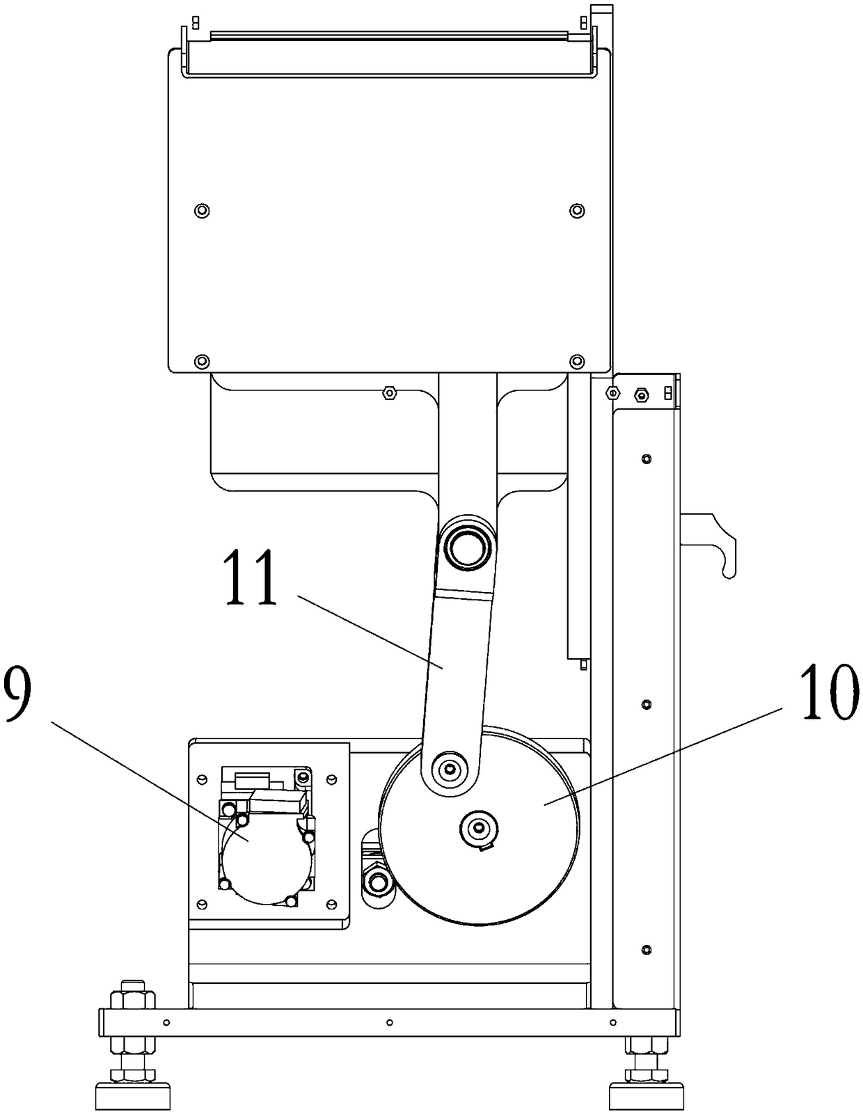 Rapid feeding mechanism of shaft workpiece