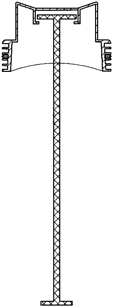 Piston-type swell prevention container