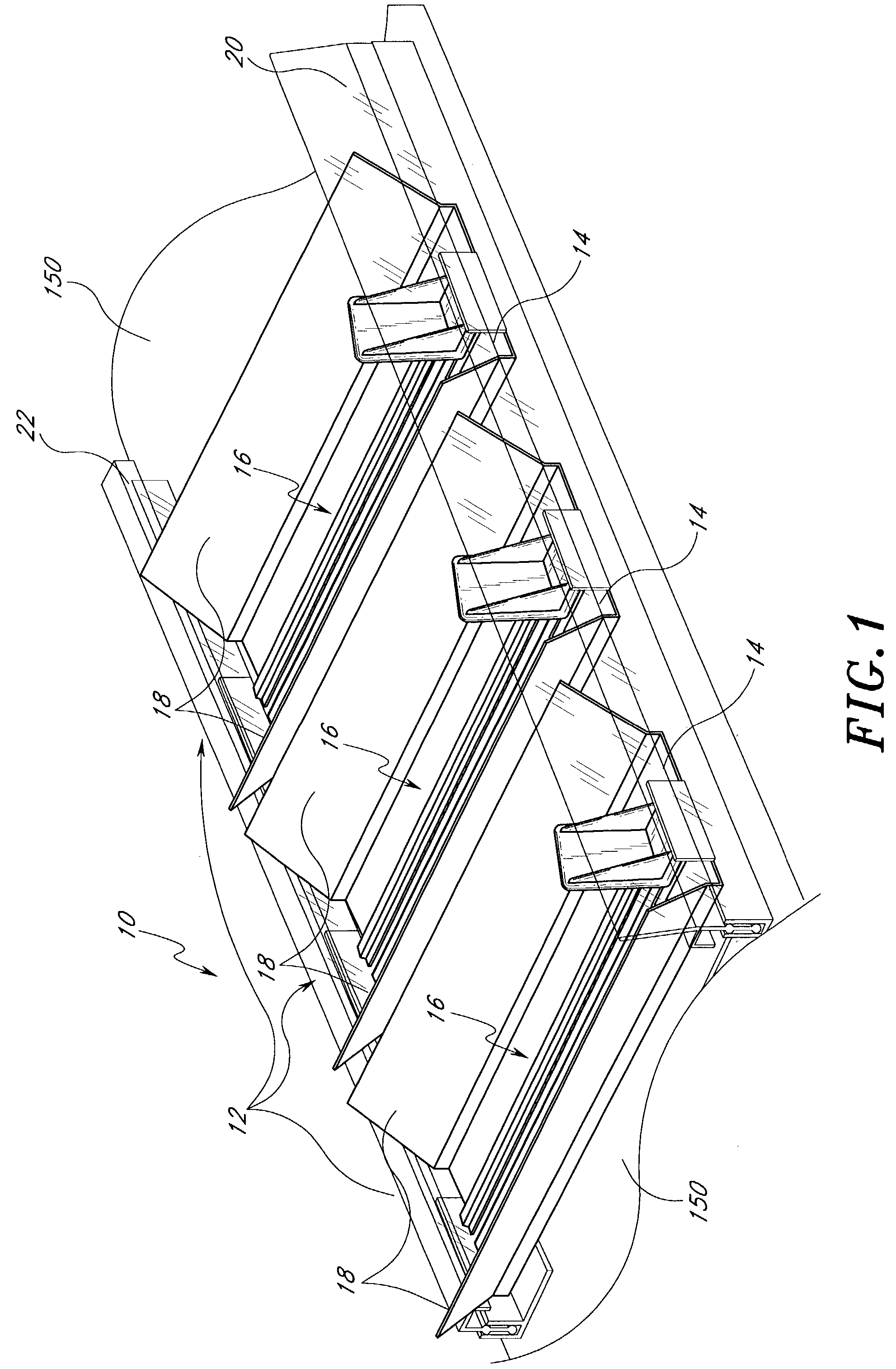 Forward feeding modular display rack for rounded articles