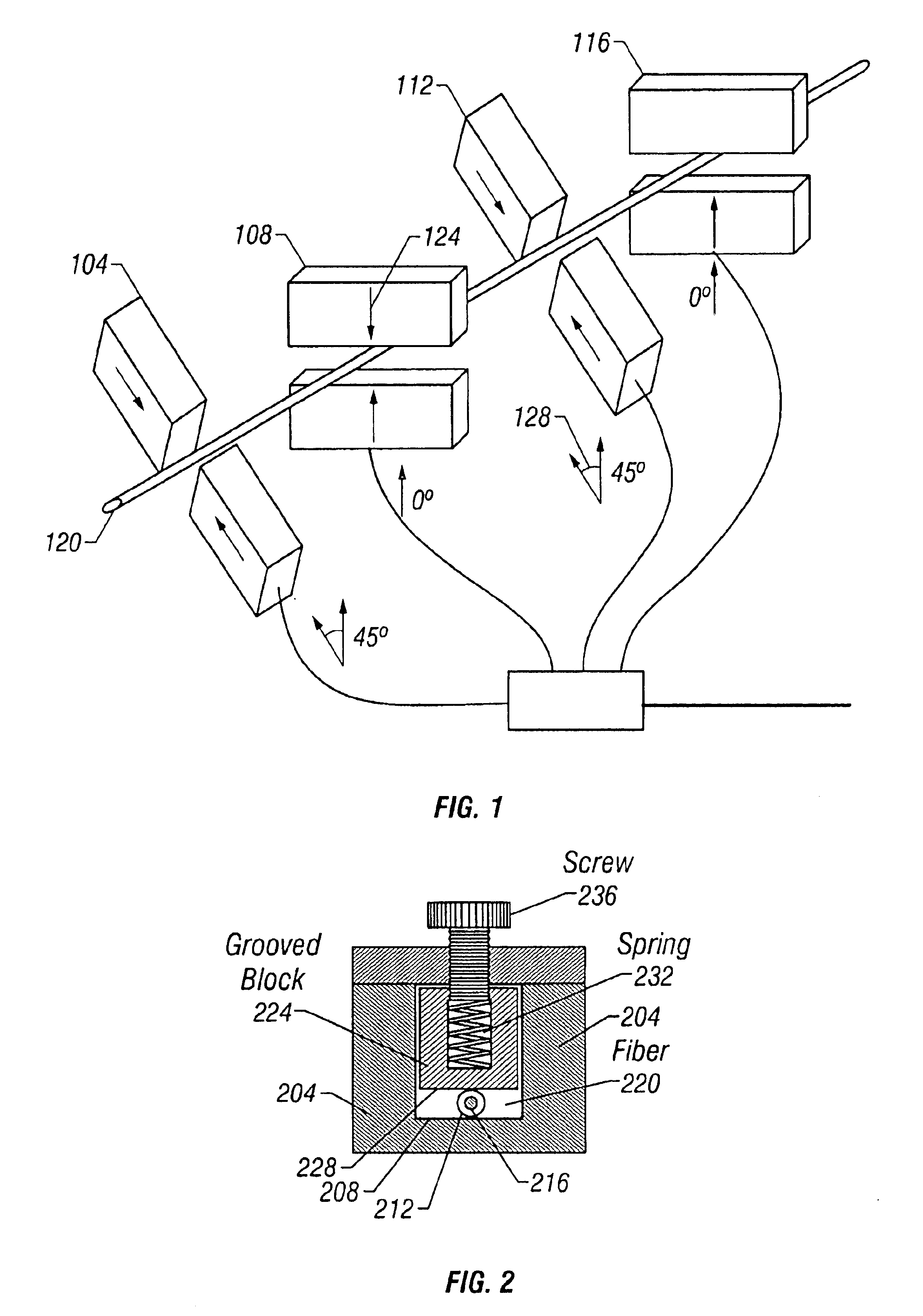 Fiber devices with transverse-pressure-controlled squeezers