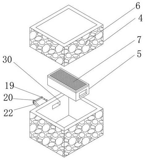 Tap water staged filtering device for municipal tap water plant