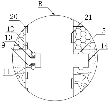 Composite floor with good sealing performance