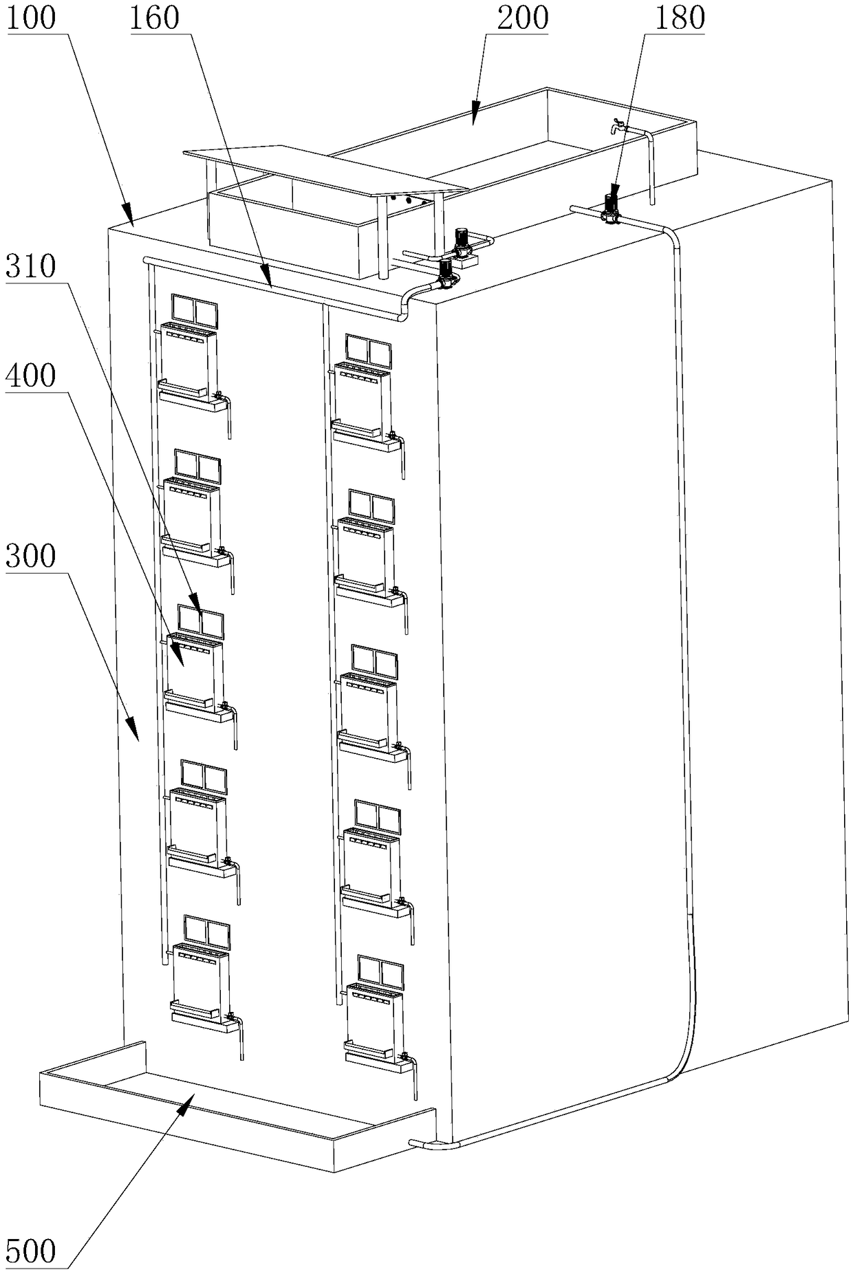 Intelligent urban three-dimensional greening building convenient for replacement