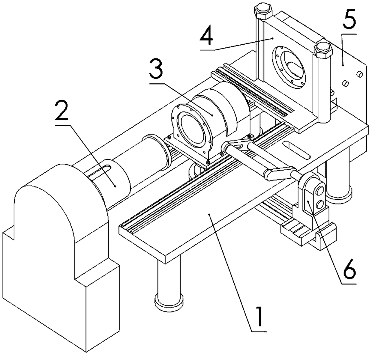 Cleaning device for aluminum alloy extrusion forming