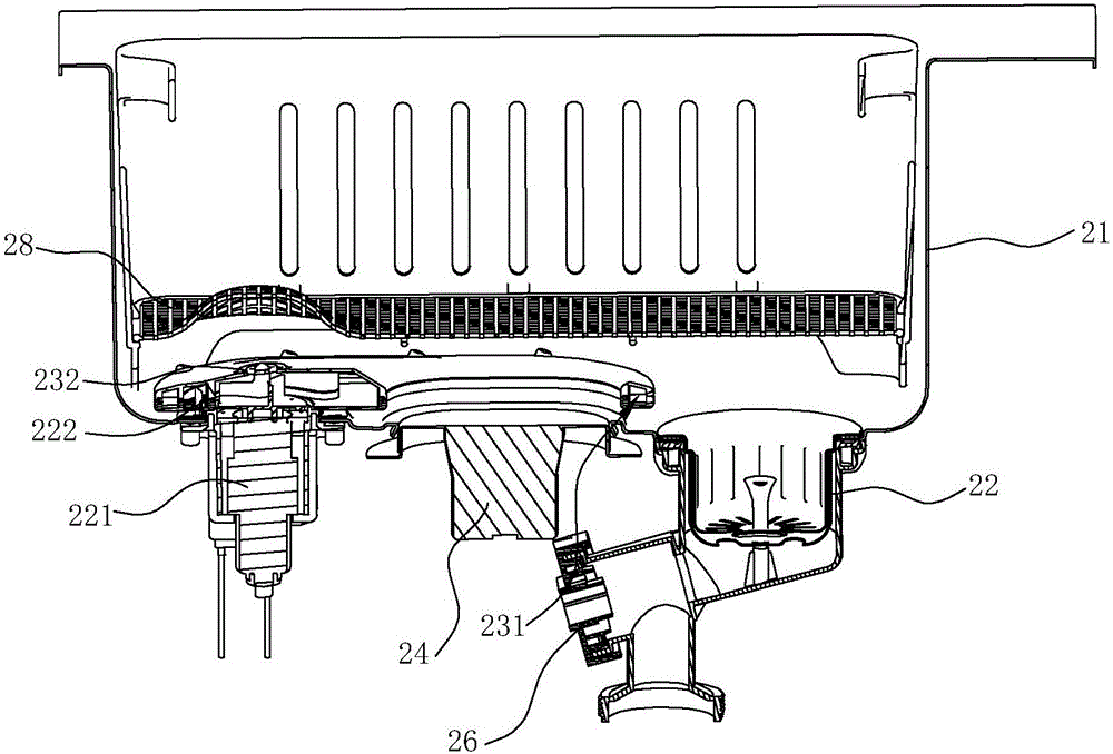 Integrated water channel cleaning device