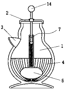 Household grinding bowl body