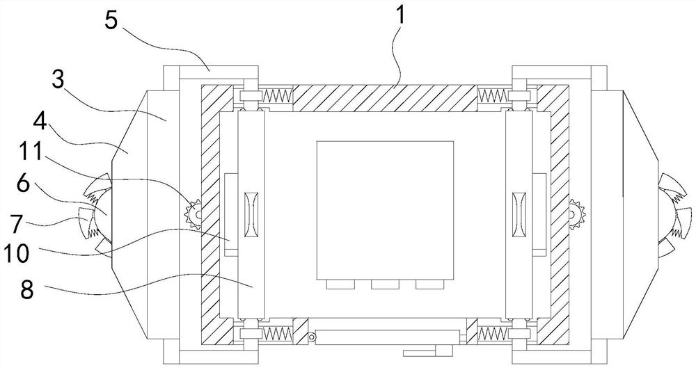 Outdoor switch cabinet with automatic counterweight protection function