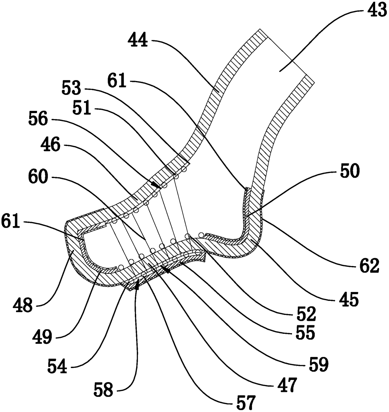 High-performance wear resistant modified antibacterial sock