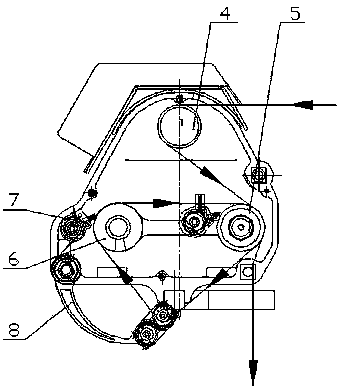 Computerized flat knitting machine yarn feeder and yarn detection control system thereof