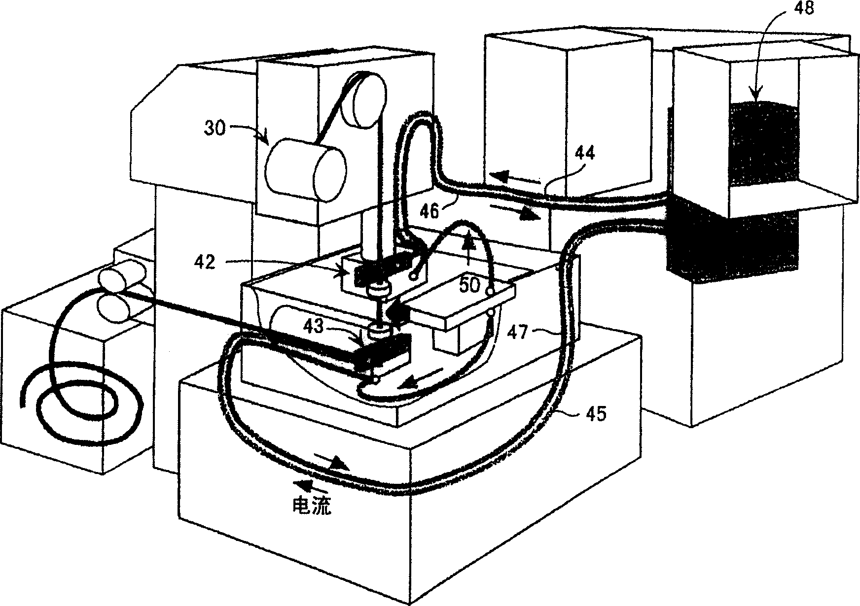 Electric discharge machine and machining fluid cooling device