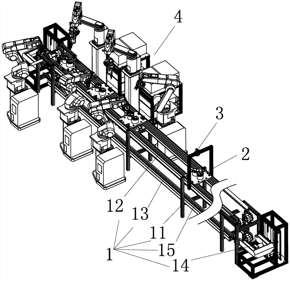 Automatic assembly production line for small household appliances