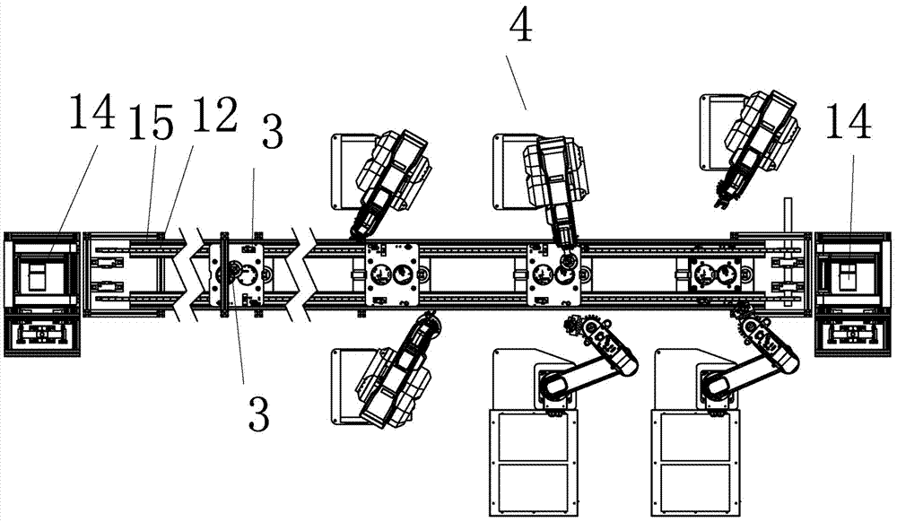 Automatic assembly production line for small household appliances