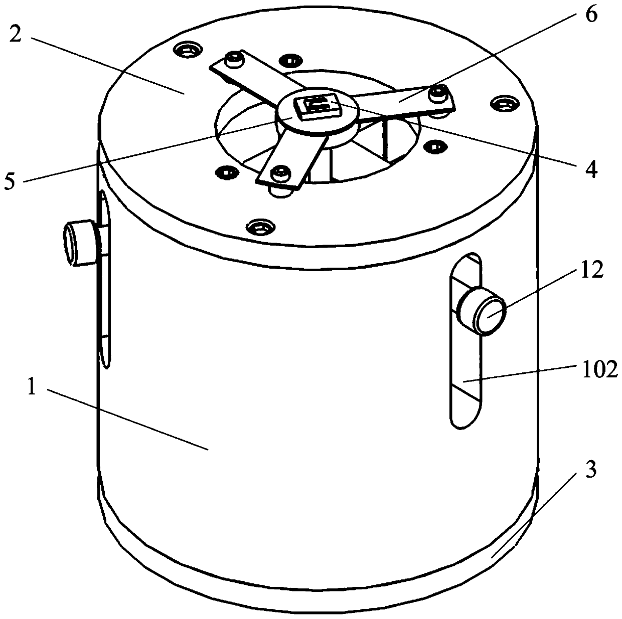 A three-axis excitation device that can load impact loads on mems microstructures