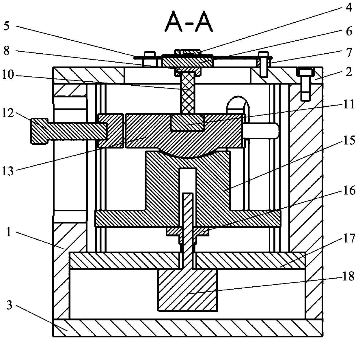 A three-axis excitation device that can load impact loads on mems microstructures