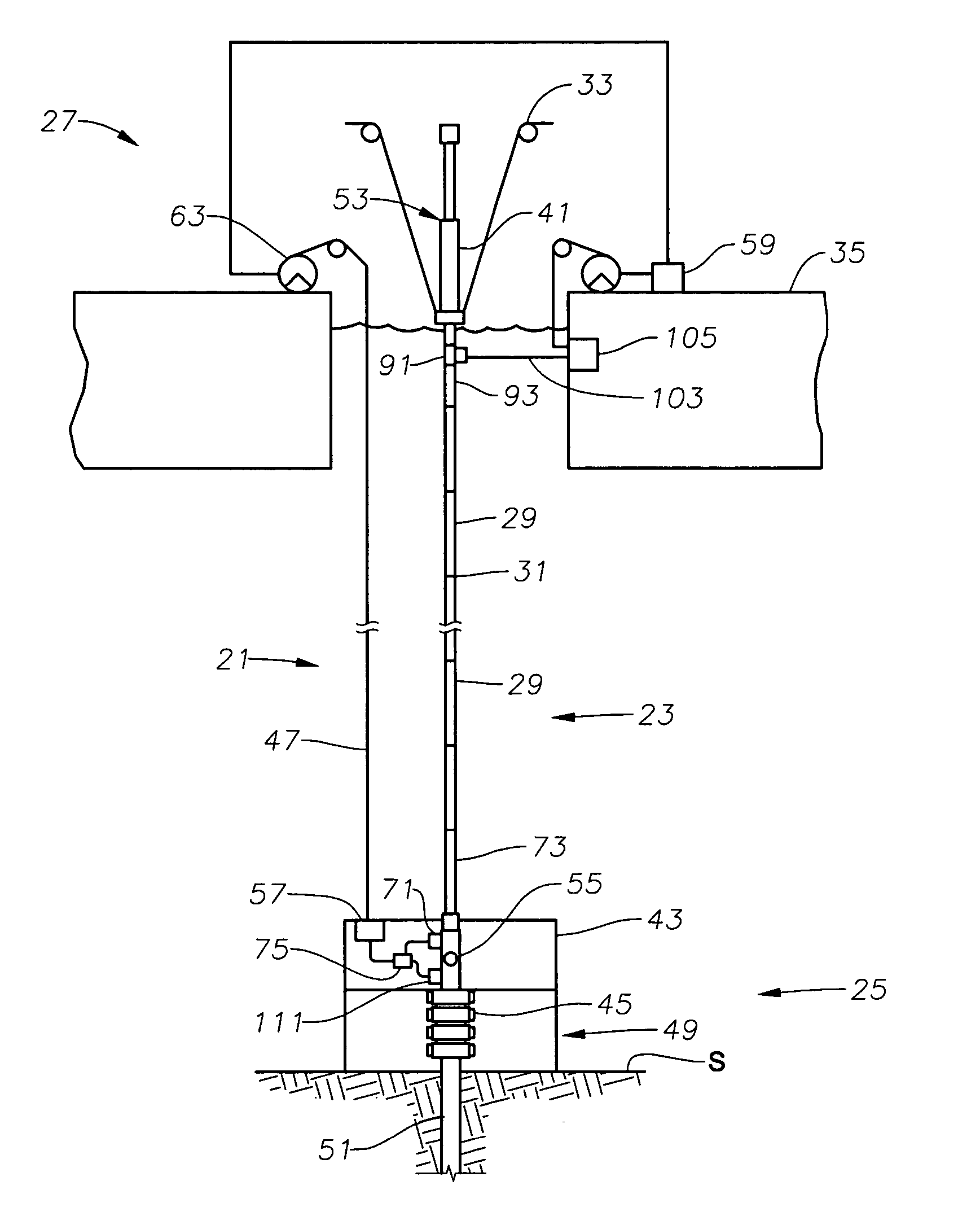 System for sensing riser motion