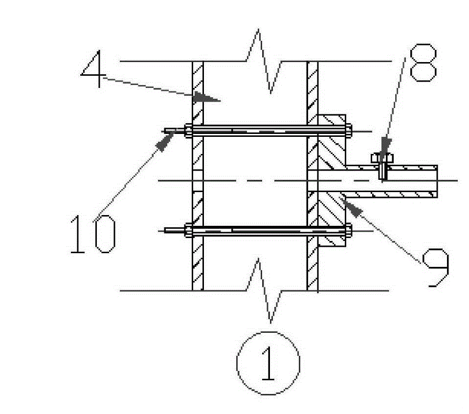 A light-duty stopper and installation method for axial movement measurement of large-scale cylindrical rotating equipment