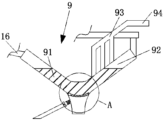 Automobile waste gas treatment device