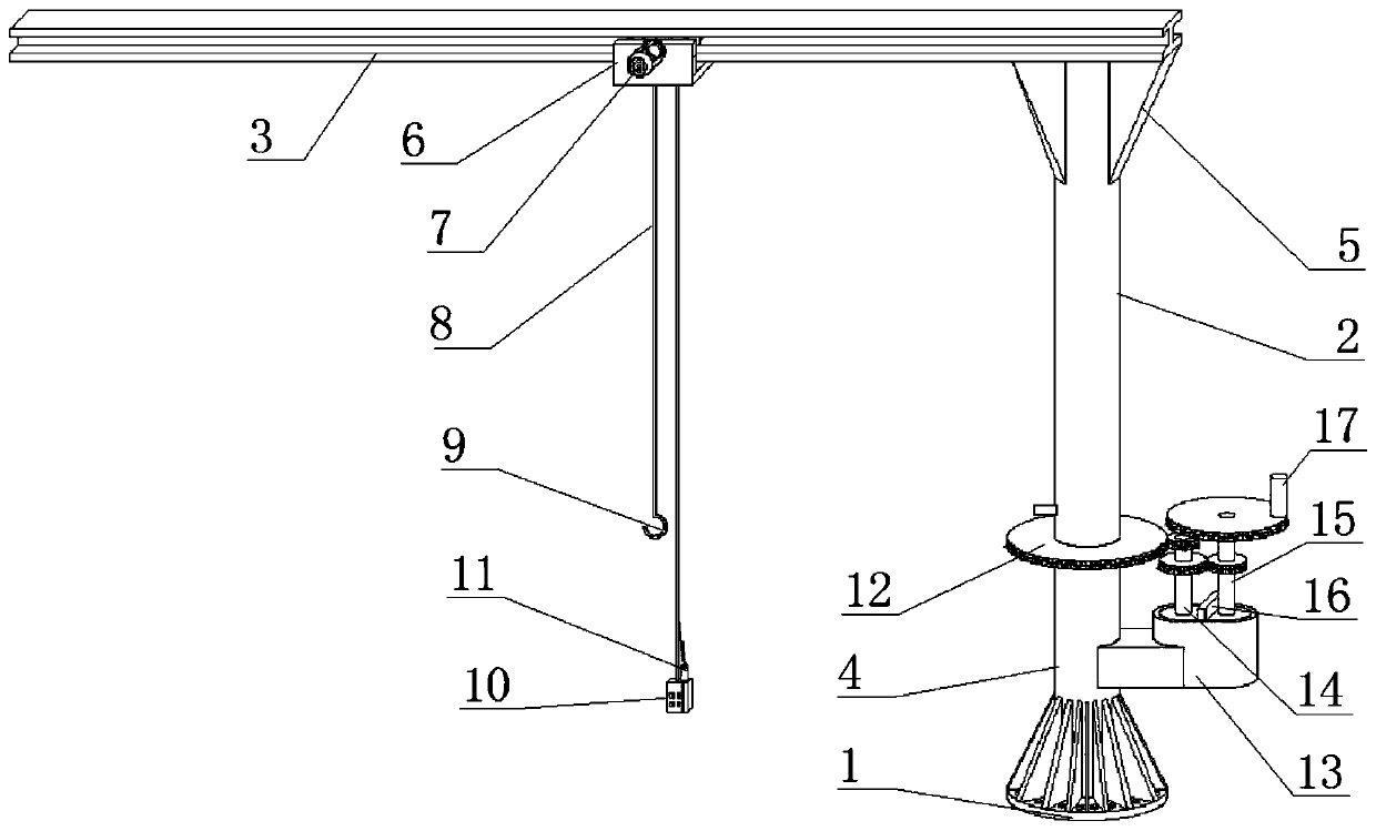 Hauling translation device based on optical fiber laser