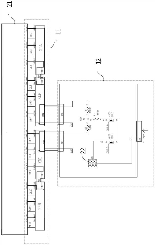 Display driving device, display screen and short circuit prevention method