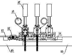 Automatic chain annular connecting and head riveting machine