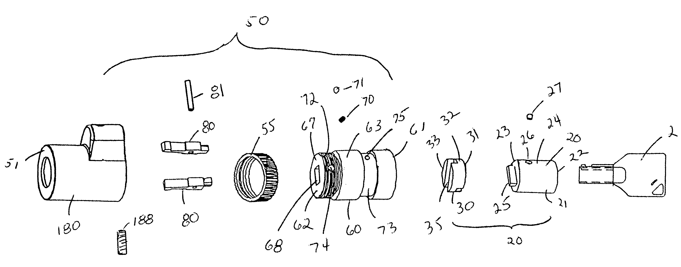 Notebook computer security lever lock