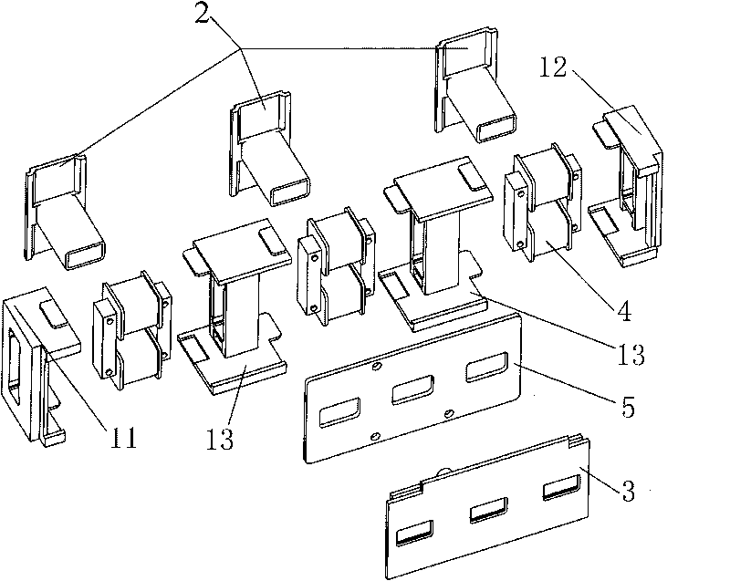 Electronic release bracket of electronic low pressure circuit breaker