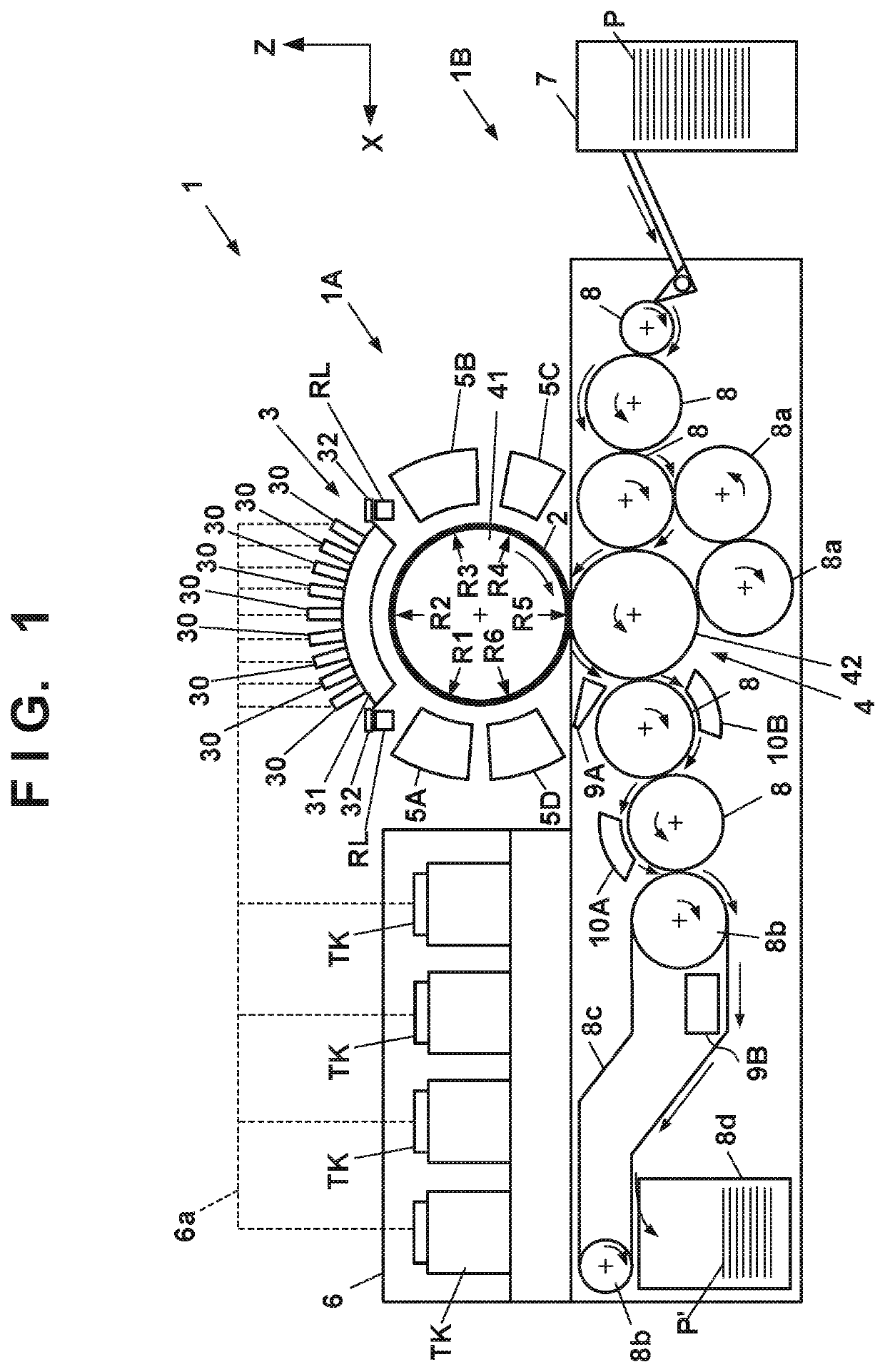 Printing apparatus, liquid absorbing apparatus, and printing method