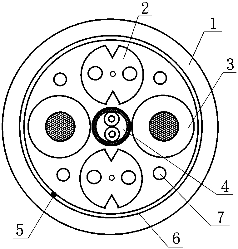 Photoelectric hybrid cable for small base stations