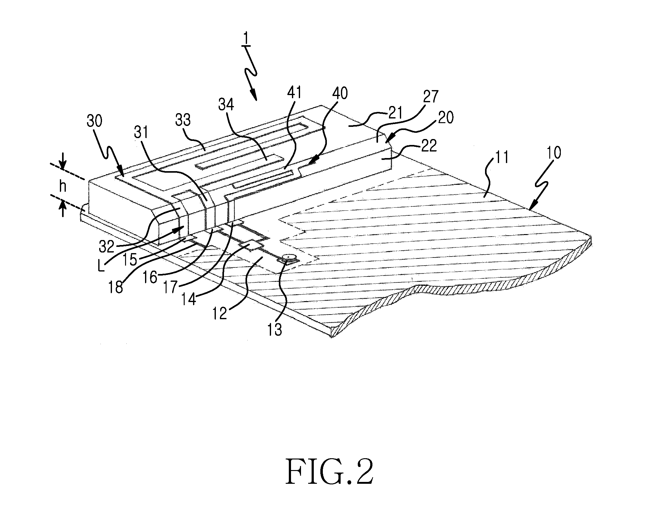 Built-in antenna for electronic device