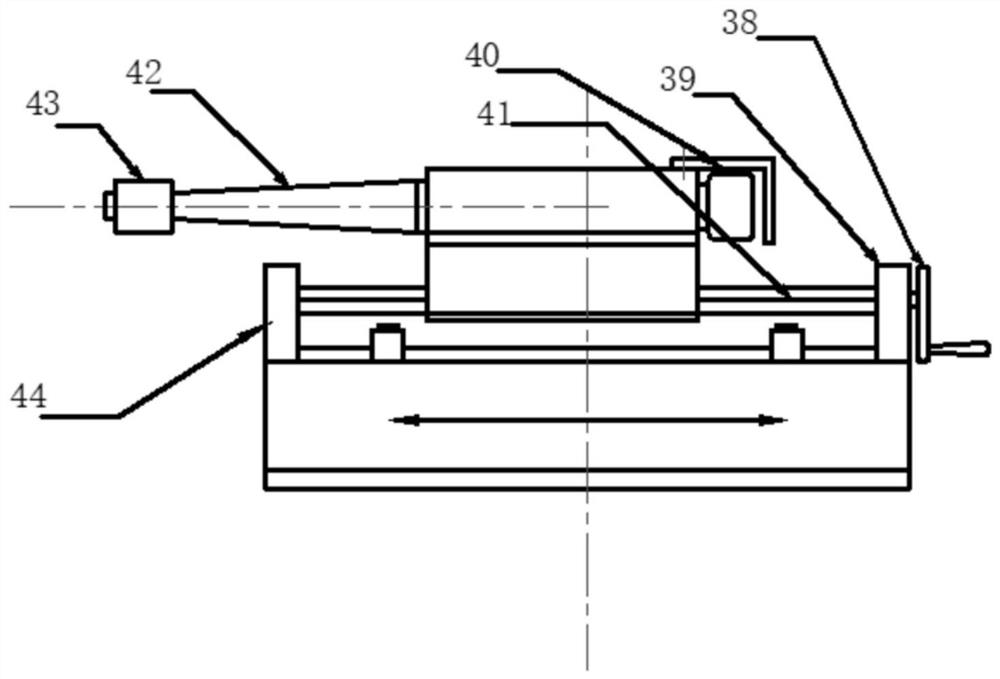 A method of repairing the taper hole of the main shaft using self-grinding device