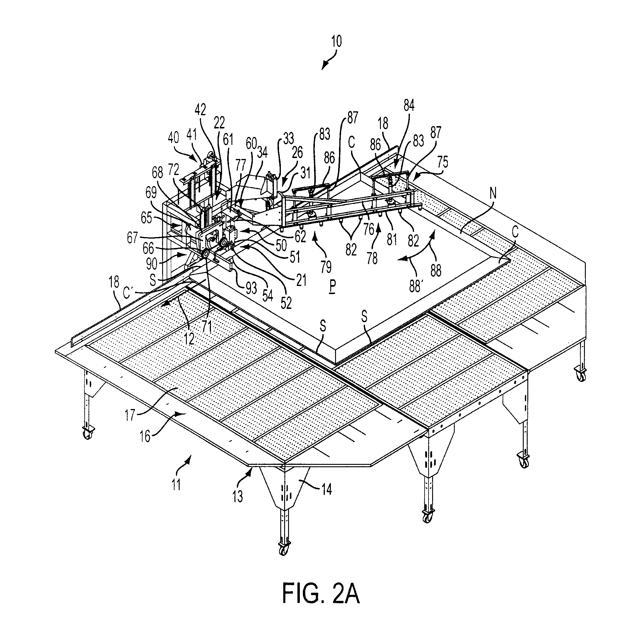 Automatic panel sewing and flanging system