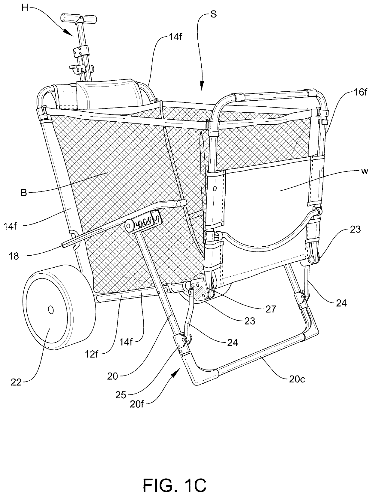 Foldable chair cart