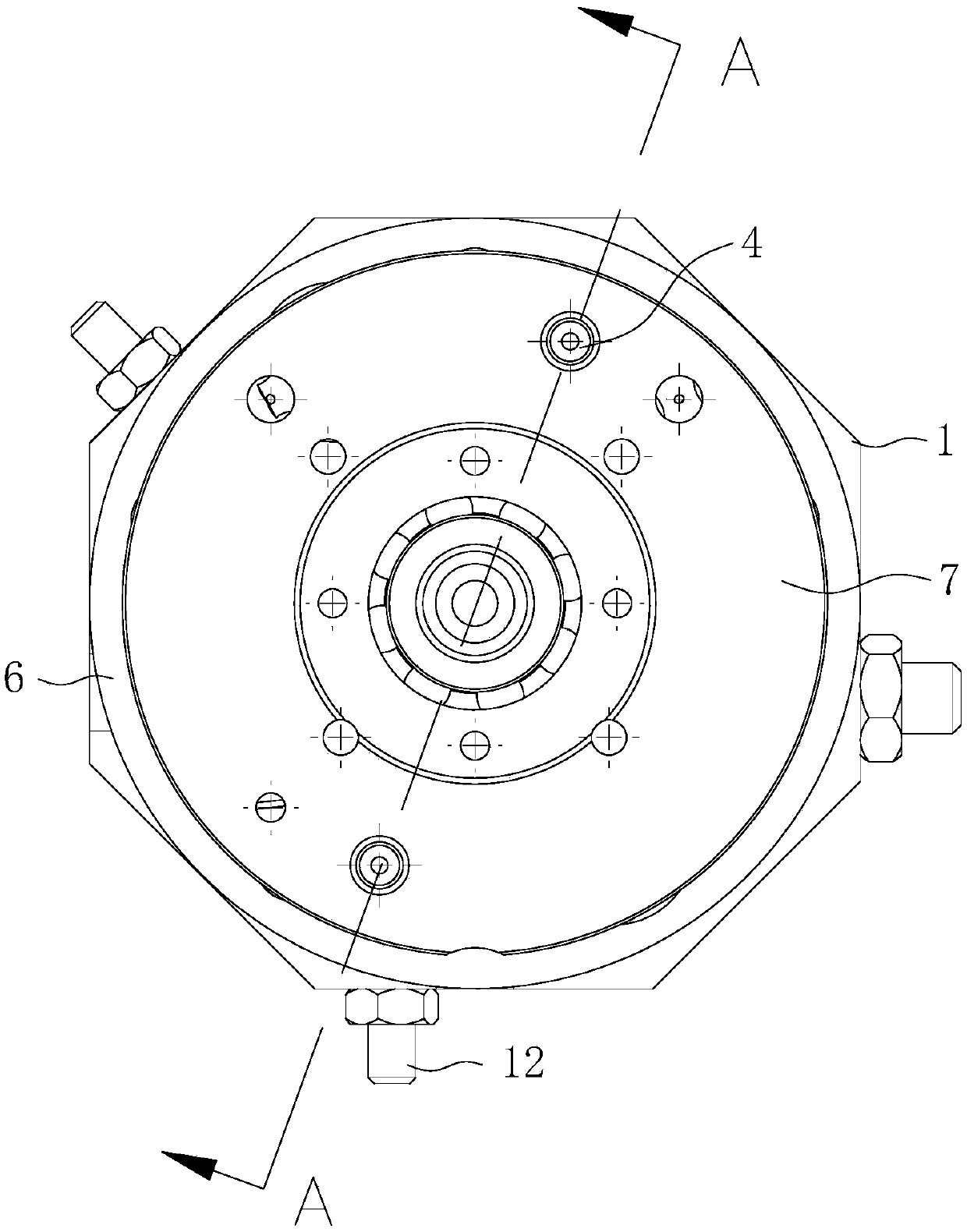 Bottom mold locking device and using method thereof