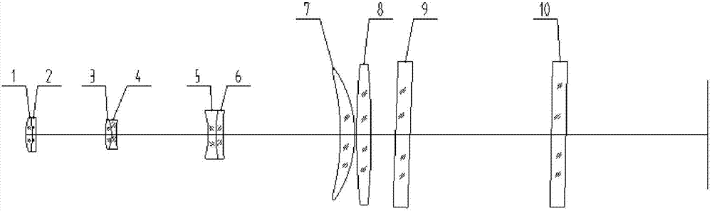 Mirau-type wide-field-of-view interference microscopic objective optical system