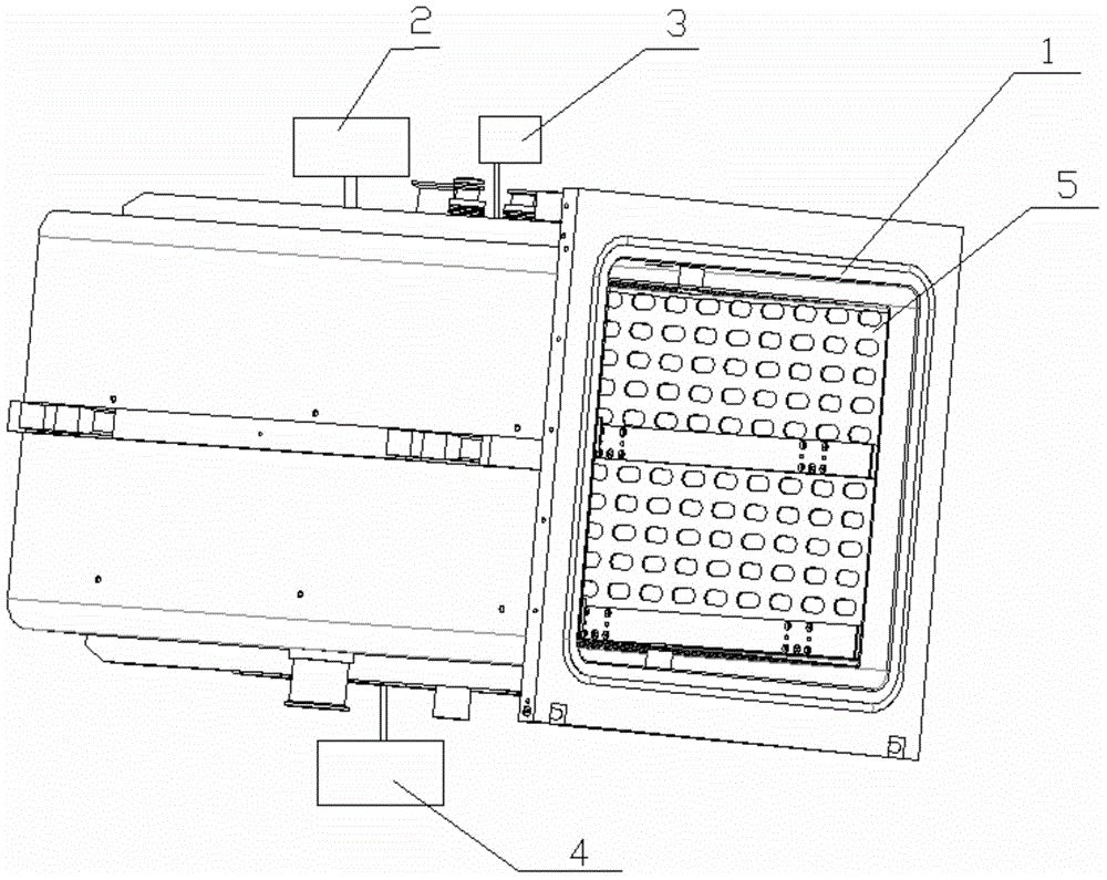 Hydrogen peroxide low-temperature plasma sterilizer with waist-shaped holes in electrode net