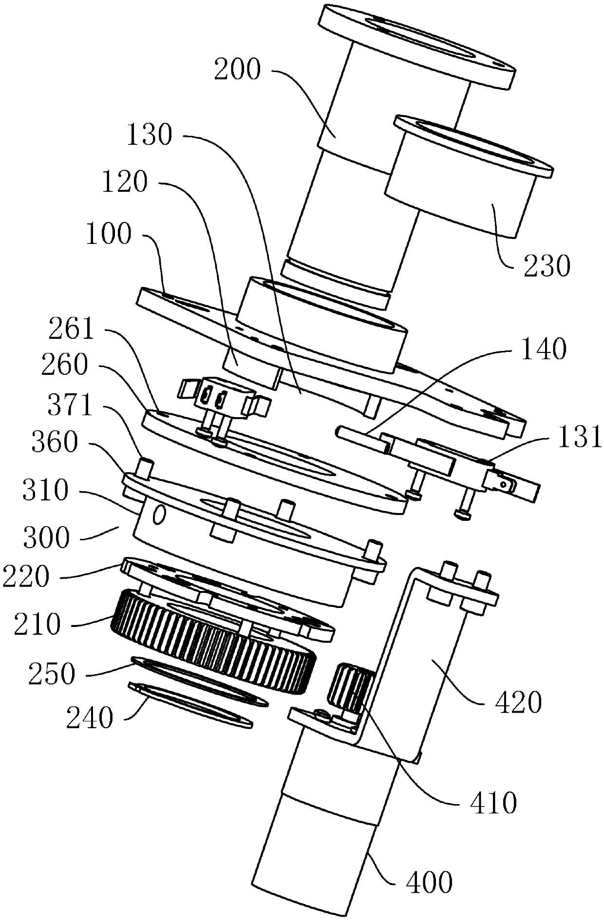 Spittoon rotation device