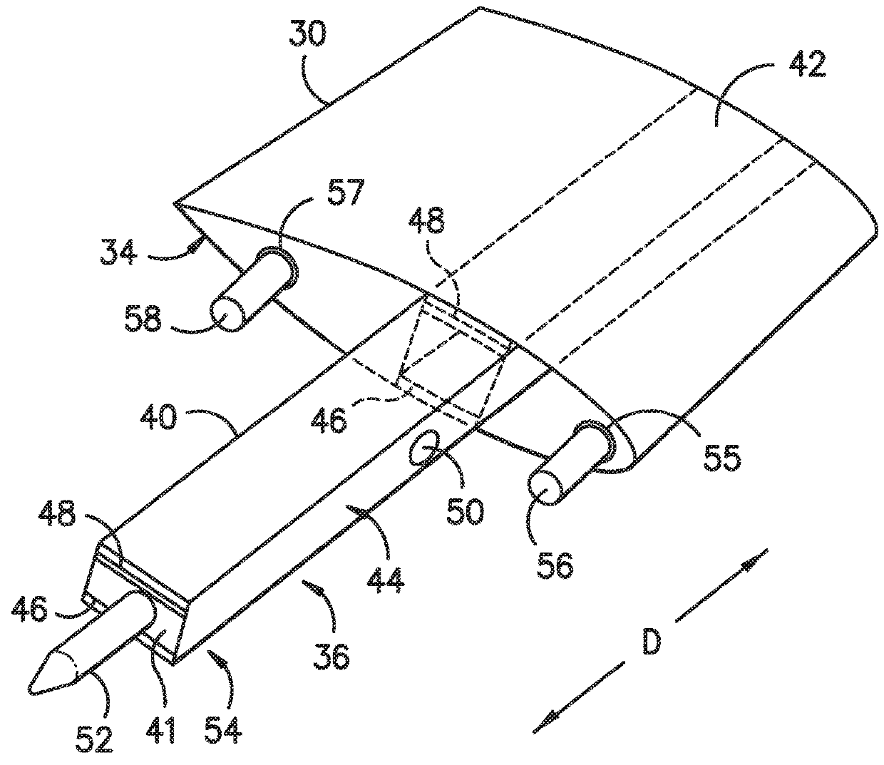 Method for Securing a Lightning Receptor Cable Within a Segmented Rotor Blade