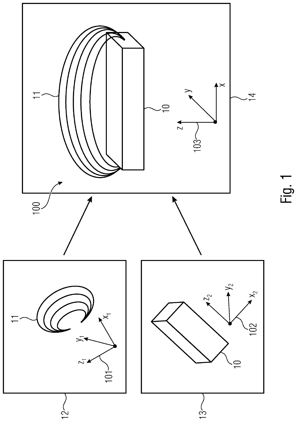 Method for examining a magnetic field source