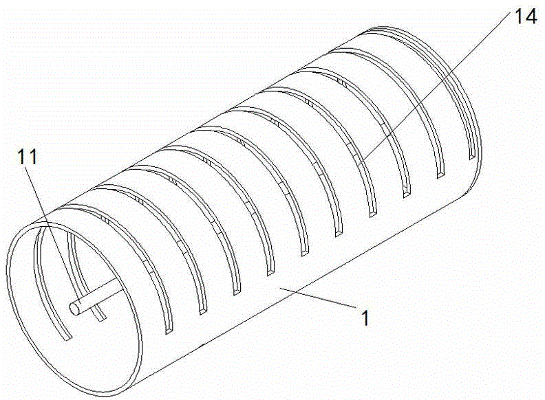 Fin type marine vertical tube vortex-excited vibration self power generation monitoring device