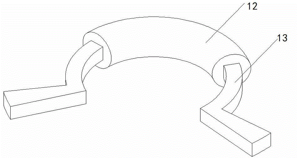 Fin type marine vertical tube vortex-excited vibration self power generation monitoring device