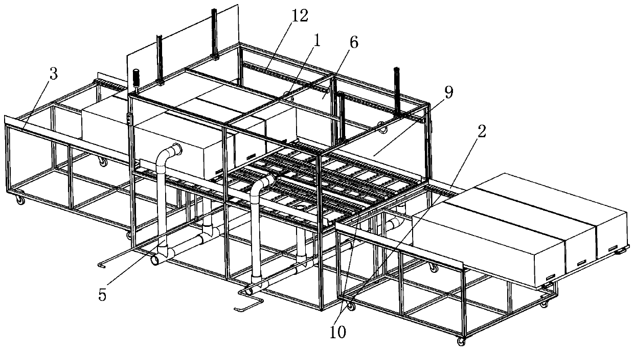 Vacuum paint-dipping device used for transformer production and paint-dipping method thereof