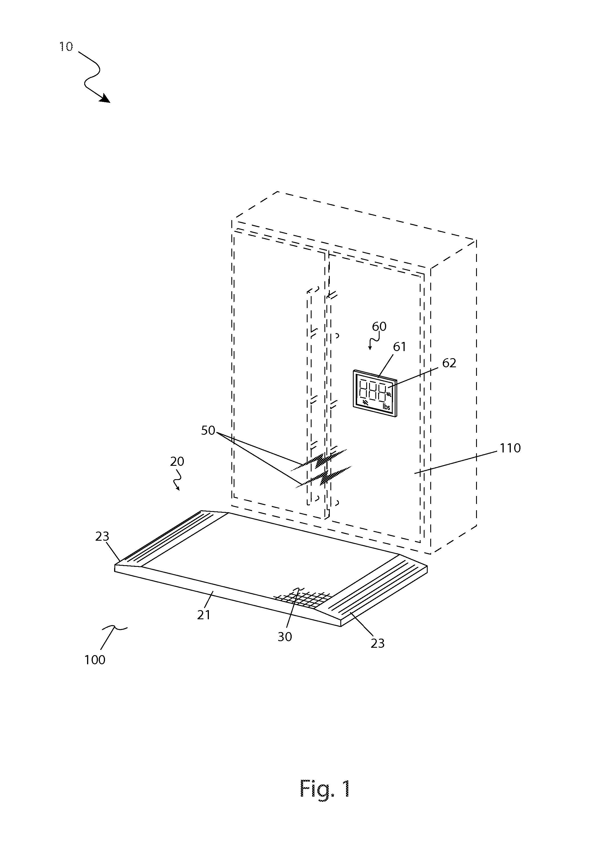 Weight scale with remote readout